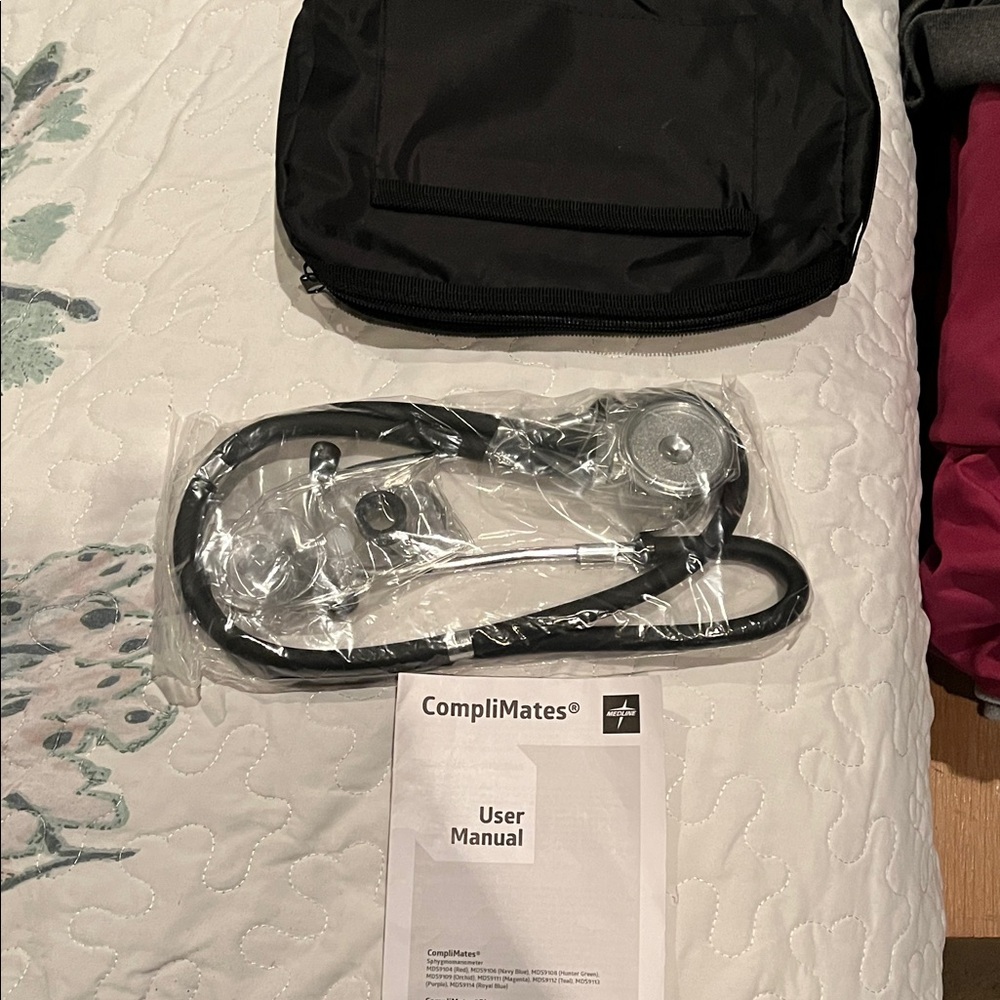 Black Stethoscope with Case